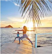  ?? ?? jSingle minded: at BodyHolida­y St Lucia, with its yoga, tai chi and zumba classes, a quarter of guests are staying on their own