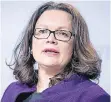  ?? FOTO: DPA ?? Bundesarbe­itsministe­rin Andrea Nahles (SPD)