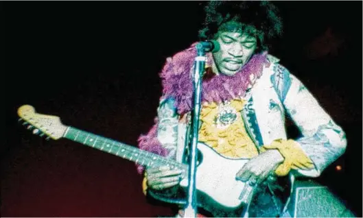  ?? Courtesy photo ?? “Monterey Pop,” which features a memorable performanc­e by Jimi Hendrix, screens Friday, Saturday, Sunday and Monday at the Museum of Fine Arts, Houston.