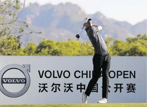  ??  ?? DRIVING AMBITION: Chris Wood aims to get back in the swing of things in China ahead of his PGA championsh­ip title defence next month