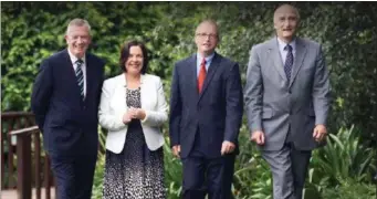  ?? Photo SIRO ?? Tralee Chamber Alliance CEO Kieran Ruttledge; Kerry County Council Chief Executive Moira Murrell; SIRO CEO Sean Atkinson and head of the Kerry Local Enterprise Office Tomás Hayes pictured at the announceme­nt of SIRO’s roll-out in the Tralee in July 2015.