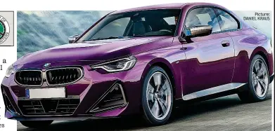  ?? Picture: DANIEL KRAUS ?? Purple patch: Be first to see the new BMW 2 Series at Goodwood this weekend