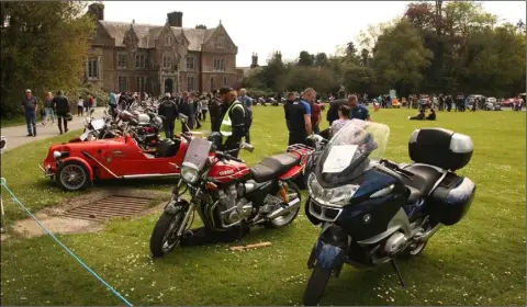  ??  ?? The Classic Bike Show at Wells House attracted large numbers.