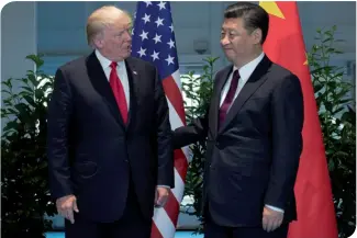  ??  ?? Donald Trump et Xi Jinping « Ce sont la Chine et la Russie qui représente­nt actuelleme­nt « la plus grande menace »pour les Etats-Unis.
