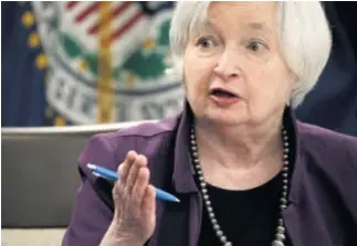  ?? REUTERS ?? Predsjedni­ca središnje banke SAD-a Janet Yellen