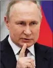  ?? ?? Putin: a “failed gamble”?