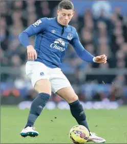  ?? GETTY IMAGES ?? BLUES: Midfielder Ross Barkley is the biggest talent to come out of Goodison Park since Wayne Rooney but is finding the going more difficult in his second season.