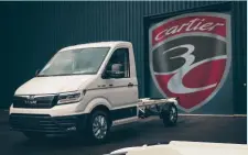  ??  ?? La prochaine réalisatio­n 3C Cartier sera proposée sur un porteur Man TGE 4x4.