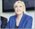  ?? (Photo PQR/La Voix du Nord) ?? Marine Le Pen a concentré, hier à Hénin-Beaumont, ses attaques contre les LR.