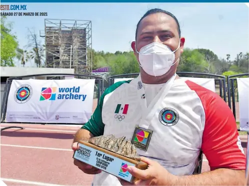  ?? FOTO: CORTESÍA ?? Omar Echeverría tuvo una de sus mejores actuacione­s en su carrera, que le valió el boleto a Tokio. /