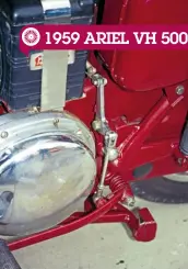  ??  ?? The bell crank mechanism for the rear brake looks good but is … silly