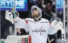  ?? CANADIAN PRESS FILE PHOTO ?? Washington Capitals goalie Braden Holtby doesn’t like taking days off.