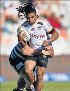  ?? Picture: GALLO IMAGES ?? BIG PERFORMANC­E: Rosco Specman of the Free State Cheetahs during their Currie Cup match against Western Province