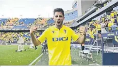  ?? CÁDIZ CF ?? Rubén Sobrino, autor del único gol del encuentro.