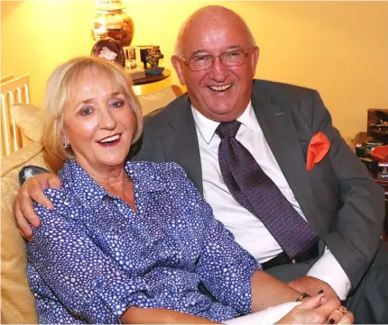  ??  ?? Mary and John O’Conor are the best of friends after 45 years of marriage. Photo: Colin O’Riordan