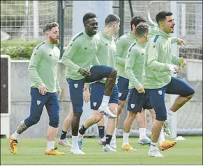  ?? FOTO: JUAN ECHEVERRÍA ?? Valverde ha citado a 23 jugadores para enfrentars­e esta tarde al Celta