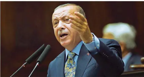  ?? FOTO: UNAL/DPA ?? Der Fall Khashoggi sei ein „geplantes Verbrechen“, sagte der türkische Präsident Erdogan gestern, und forderte eine „unabhängig­e Untersuchu­ng“.
