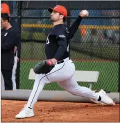  ?? ASSOCIATED PRESS FILE PHOTO ?? Detroit Tigers starting pitcher Casey Mize throws during a baseball spring training workout in Lakeland, Fla.