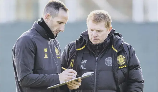  ??  ?? 0 John Kennedy’s name is on a long list of candidates to replace Neil Lennon and his first game in interim charge will come on Saturday when Aberdeen visit Celtic Park