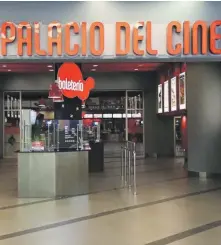  ?? ENVIADA ?? Palacio del Cine fue adquirido por Caribbean Cinemas.