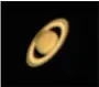  ?? David Cater/Star Gazing ?? Here is an image of the Saturn and its rings near opposition shot by David Cater using an amateur telescope in Siloam Springs.