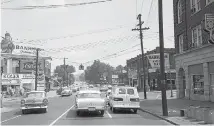  ?? CONTRIBUTE­D PHOTO BY EPB FROM CHATTANOOG­AHISTORY.COM ?? Pictured in 1962 is the intersecti­on of Main Street and Dodds Avenue. The Ridgedale neighborho­od was a vibrant commercial district.