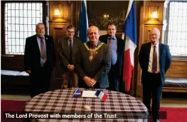  ??  ?? The Lord Provost with members of the Trust
