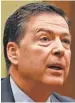  ?? PABLOMARTI­NEZ MONSIVAIS, ASSOCIATED PRESS ?? FBI Director James Comey has previously maintained no case could be made in the email scandal.