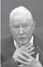  ?? COURT TV/AP ?? Barry Brodd, a former Santa Rosa, Calif., police officer, says officers need only to have a reasonable fear there’s a threat and then adjust actions accordingl­y.