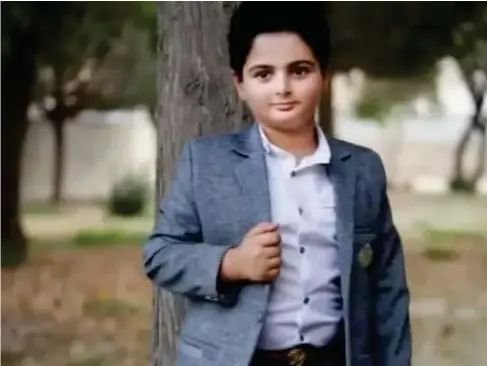  ?? (Twitter) ?? Kian Pirfa l ak, 9, was gunned down by parami l itaries on motorbikes, say his fami l y