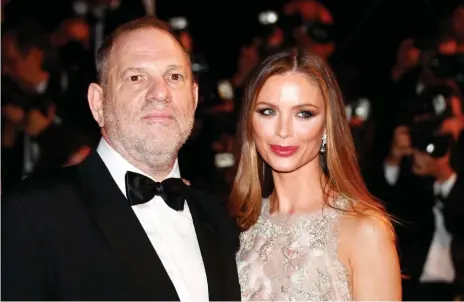  ??  ?? Harvey Weinstein and his wife, Georgina Chapman, during the 69th Cannes Film Festival in May last year EPA