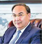  ??  ?? H.E. Mr. Erzhan Kazykhanov, Ambassador of Kazakhstan to the US