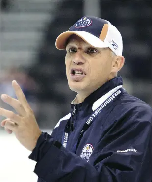  ?? BRIAN J. GAVRILOFF/POSTMEDIA NEWS ?? The New York Islanders have hired Kelly Buchberger to be an assistant under coach Doug Weight. Buchberger served as an Oilers assistant coach for six years
