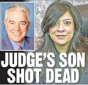  ??  ?? SHOCKING: Federal Judge Esther Salas’ husband, Mark Anderl, was critically wounded in the attack that left their son dead. Salas is presiding over a lawsuit against Deutsche Bank that involves Jeffrey Epstein.