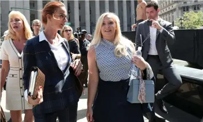  ?? Denied. Photograph: Shannon Stapleton/Reuters ?? Virginia Giuffre (second from right) alleges that Prince Andrew sexually abused her in 2001, an accusation he has ‘absolutely and categorica­lly’