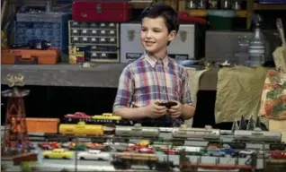  ?? ROBERT VOETS, THE ASSOCIATED PRESS ?? Iain Armitage in a scene from the news series, “Young Sheldon”. The “Big Bang” spinoff is centred on star Jim Parsons’ character as a precocious 9-year-old Texas high school student.