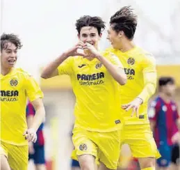  ??  ?? El Cadete A superó al Levante por 3-2 en un gran partido de los amarillos.