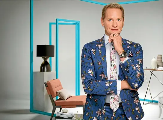  ??  ?? The original Queen Eye star Carson Kressley is a fan of brightenin­g up rooms using colour. His latest TV series starts on New Zealand television next month.