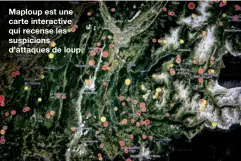  ??  ?? Maploup est une carte interactiv­e qui recense les suspicions d’attaques de loup.