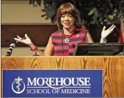  ?? BOB ANDRES/ROBERT.ANDRES@AJC.COM ?? Morehouse School of Medicine President and Dean Dr. Valerie Montgomery Rice sent an email to students Wednesday outlining how the students can use the funds.