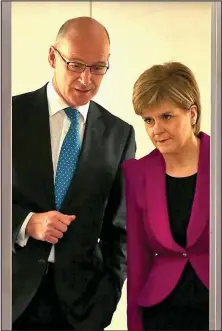  ??  ?? No answers: John Swinney and Nicola Sturgeon