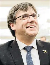  ?? THIERRY ROGE / AFP ?? El expresiden­t Carles Puigdemont