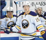  ?? AP PHOTO ?? In this March 5 file photo, Buffalo Sabres’ Jack Eichel takes the ice during an NHL game against the Pittsburgh Penguins in Pittsburgh.