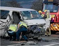  ?? BRADEN FASTIER/STUFF ?? The increasing­ly busy section of State Highway 60 between Maisey and McShane roads has been the site of multiple fatal and serious crashes in recent years.