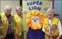  ?? Submitted photo ?? ‘WE SERVE’: A group of Hot Springs Village Breakfast Lions display their motto, “We Serve,” during vision screening at Gospel Light Baptist Church Preschool. From left are Dottie Stewart, Helen Van Stone and Helen Seekatz.