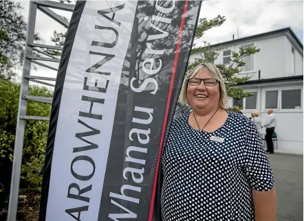  ?? BEJON HASWELL/STUFF ?? Arowhenua Whanau Services kaiwhakaha­ere (manager) Maria Parish at the opening of the relocated Arowhenua Whanau Services clinic yesterday.