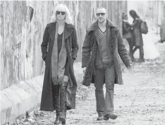  ??  ?? Charlize Theron and James McAvoy in Atomic Blonde.