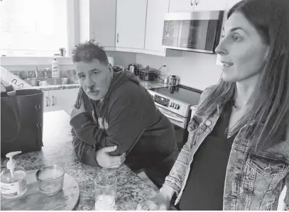  ?? CHRIS LAMBIE ■ THE CHRONICLE HERALD ?? Defence lawyer Sarah White in the kitchen of the small options home where her client, Craig Boutilier, is living in Kentville.