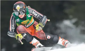  ?? PHOTO AFP ?? Valérie Grenier participe à la Coupe du monde qui se déroule à Lake Louise.