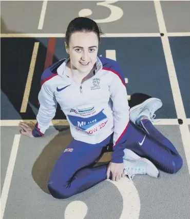  ??  ?? 0 Laura Muir has been named as an ambassador for Glasgow’s 2019 European Indoor Championsh­ips.